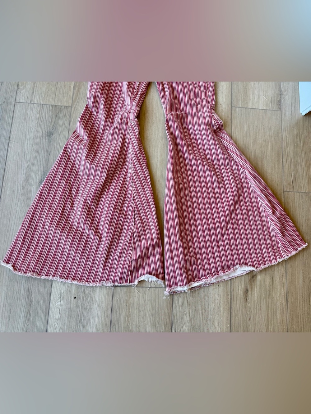 Free People Be Mine Heart Pocket Bell Bottoms 30 - Picture 9 of 15